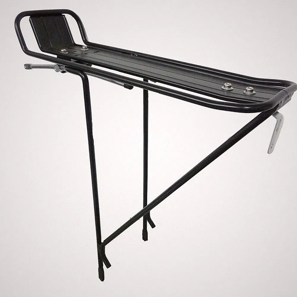 Sunlite Bicycle Welded Rear Rack with Struts Black 27"/700c Road Commute Touring
